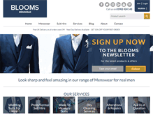 Tablet Screenshot of bloomsmenswear.com